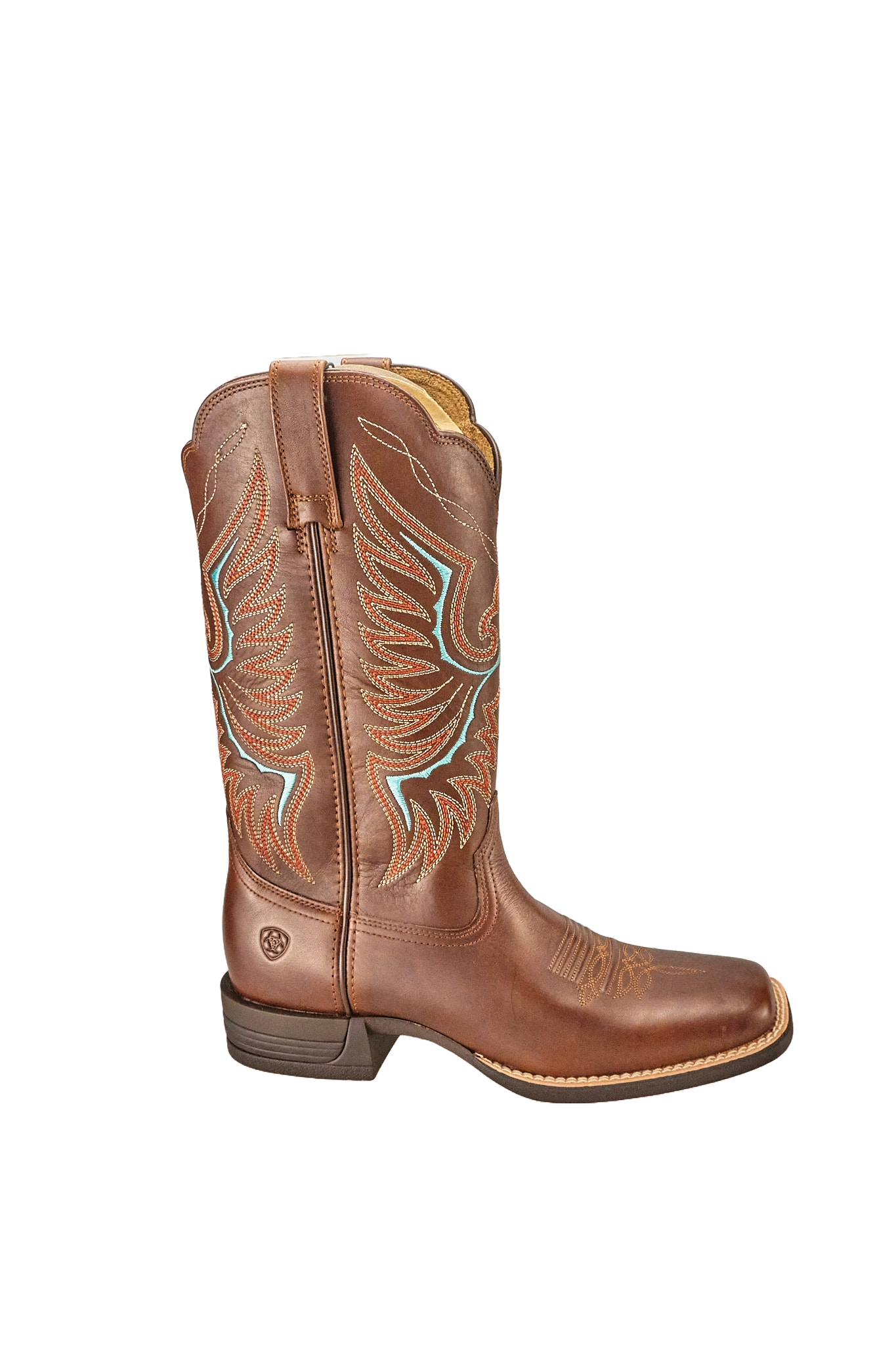 Ariat Womens Rockdale Western Boot Naturally Distressed Brown